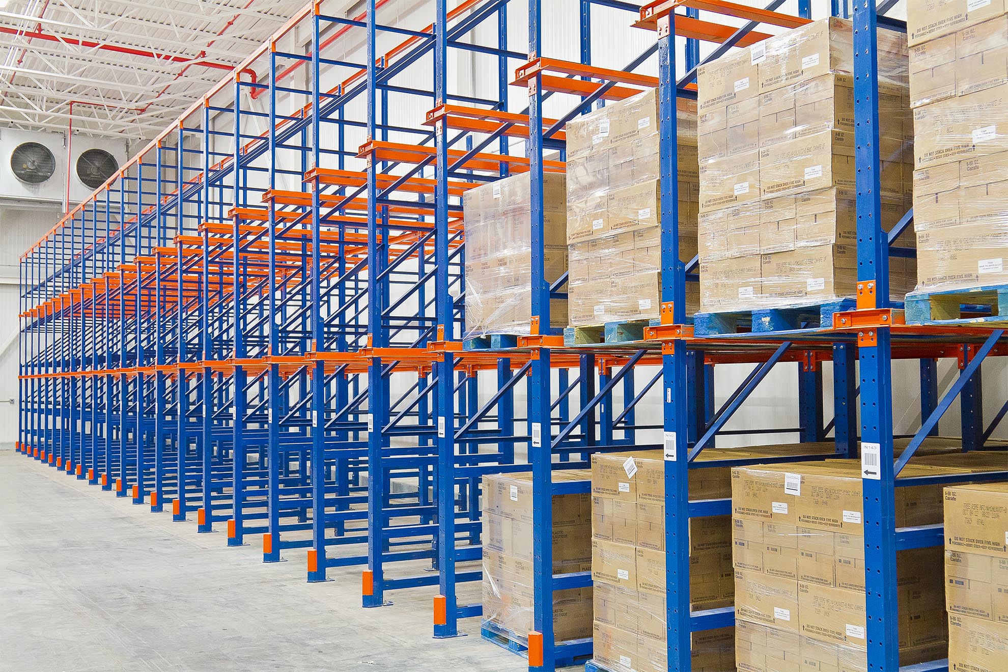 Drive-In/Drive-Thru Pallet Racking Systems for High-Density Storage